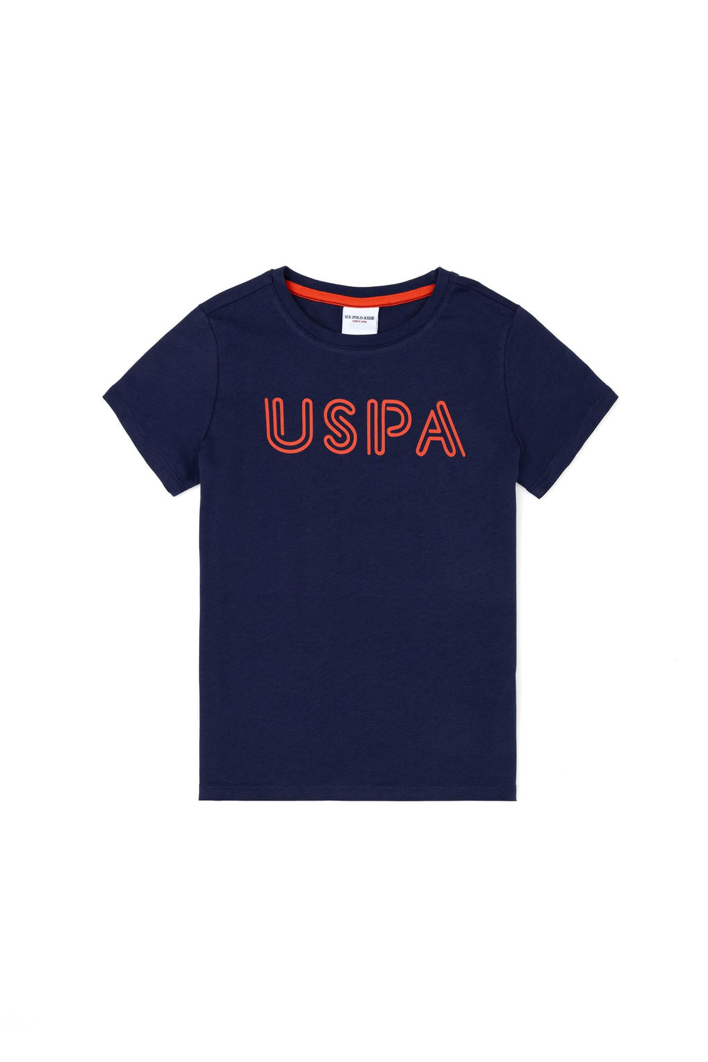Футболка U.S. Polo Assn для мальчиков из хлопка темно-синяя  фото 4