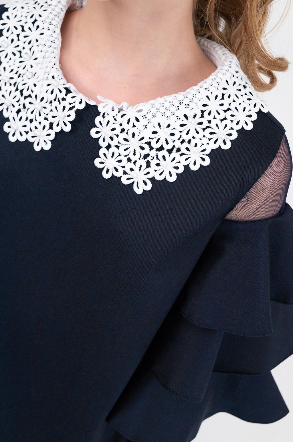 Школьное платье с добавлением вискозы для девочки Happyfox