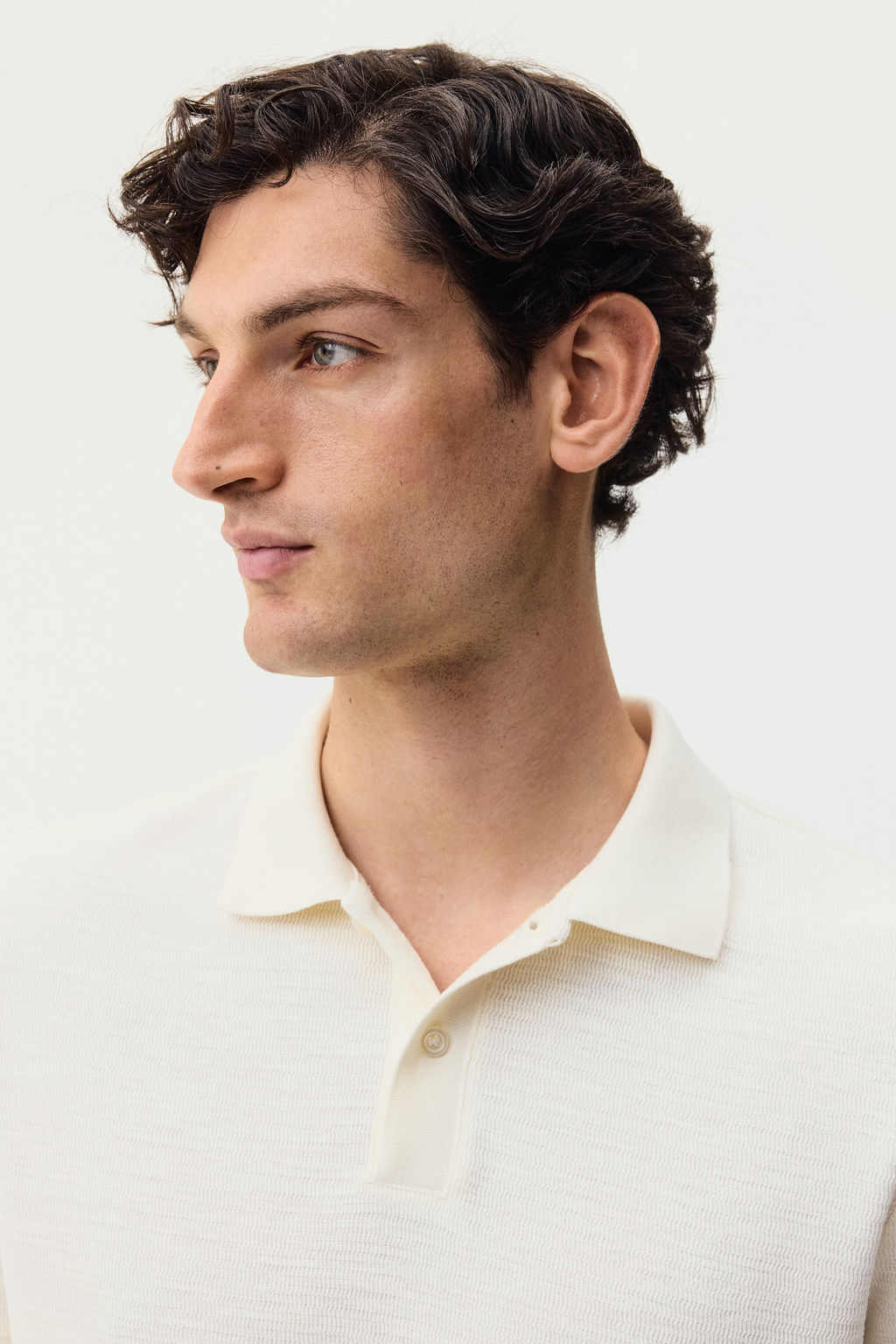 Polo en punto jacquard Slim Fit - H&m фото 9