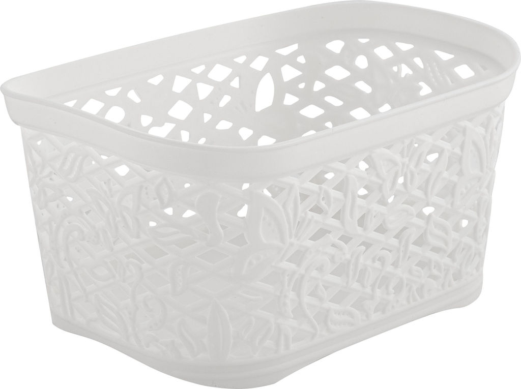 Корзинка прямоугольная Fiori mini пласт. без крышки 1,0л арт. BQ4018, KL4018