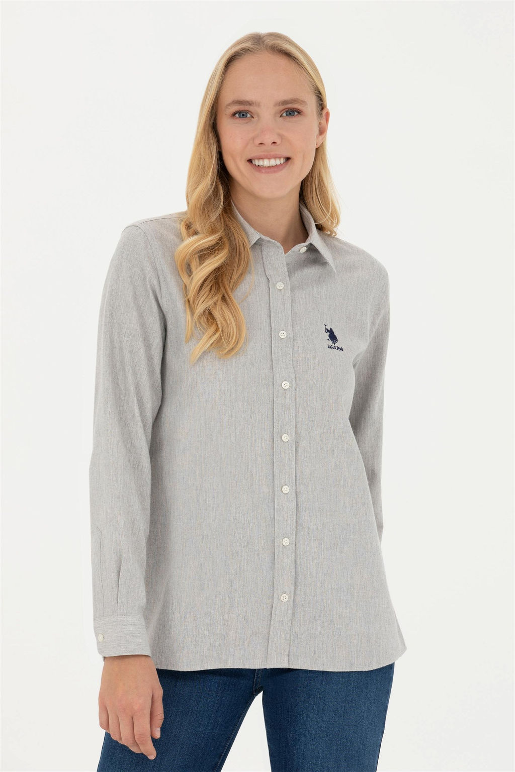 Женская рубашка с длинным рукавом Stone - U.s. polo assn фото 10