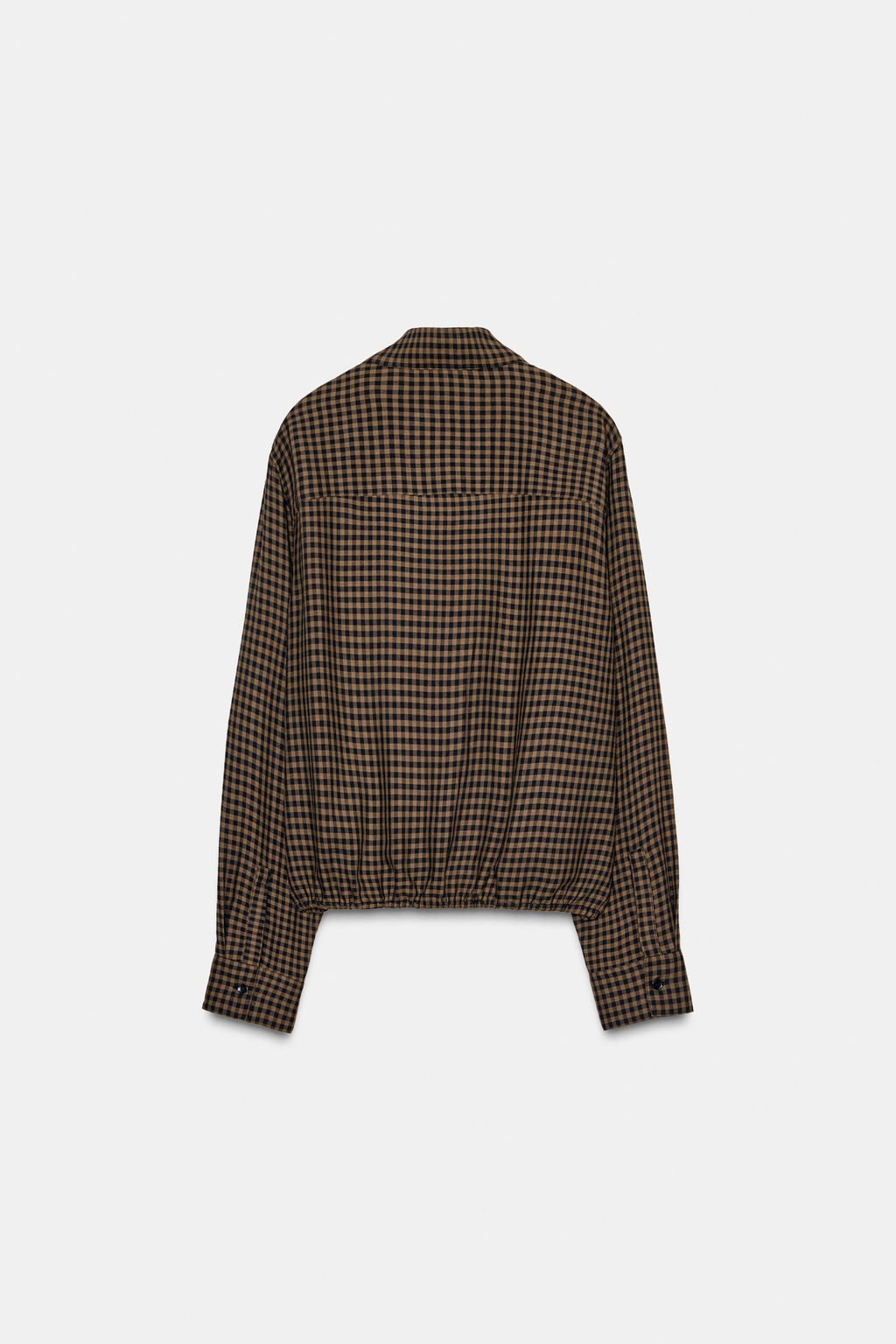 ZW COLLECTION GINGHAM BLOUSE - Zara фото 8