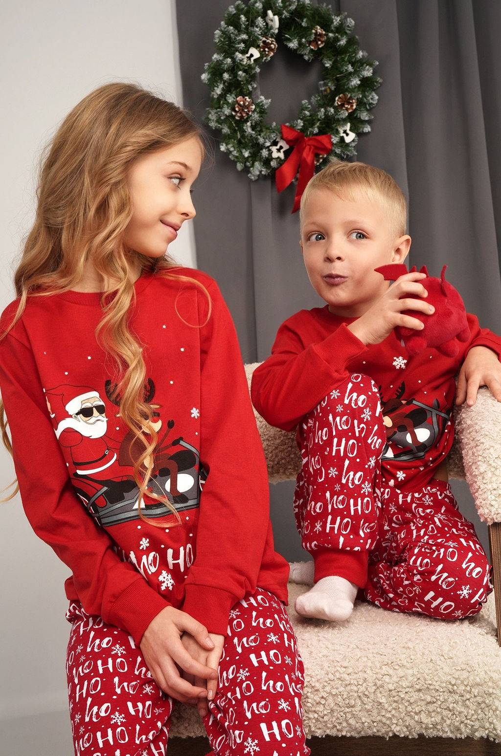 Детская новогодняя пижама Happyfox