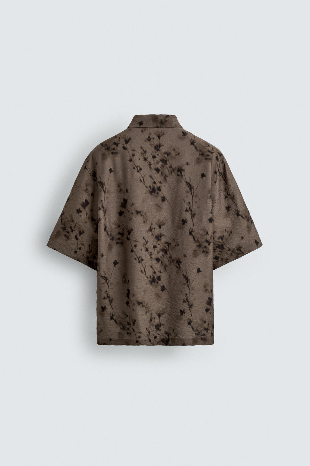 CAMISA FLUIDA ESTAMPADO ABSTRACTO / Marr?n - Zara фото 8