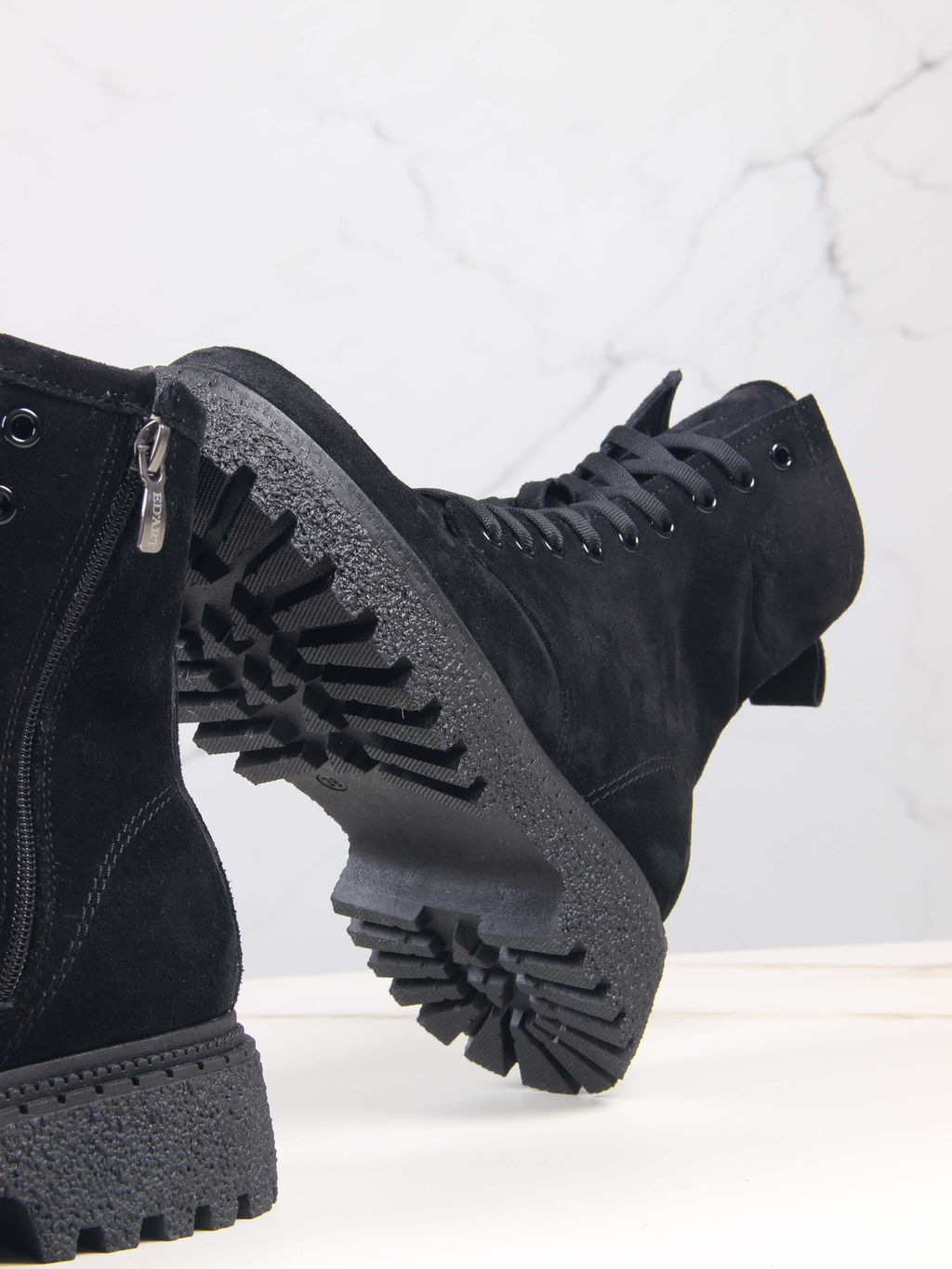 Ботинки 327.asteria.bl черный замш/Мех