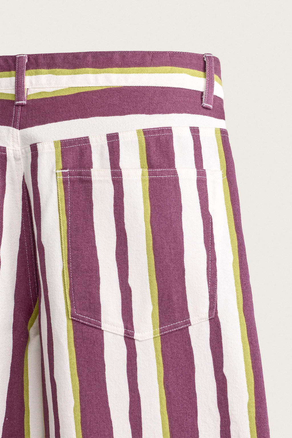PANTAL?N STRAIGHT FIT RAYAS / Morado - Zara фото 9