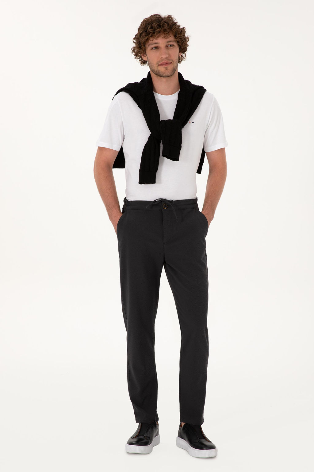 Erkek Gri Kanvas Pantolon Sepette S_rpriz _ndirim - U.s. polo assn фото 4