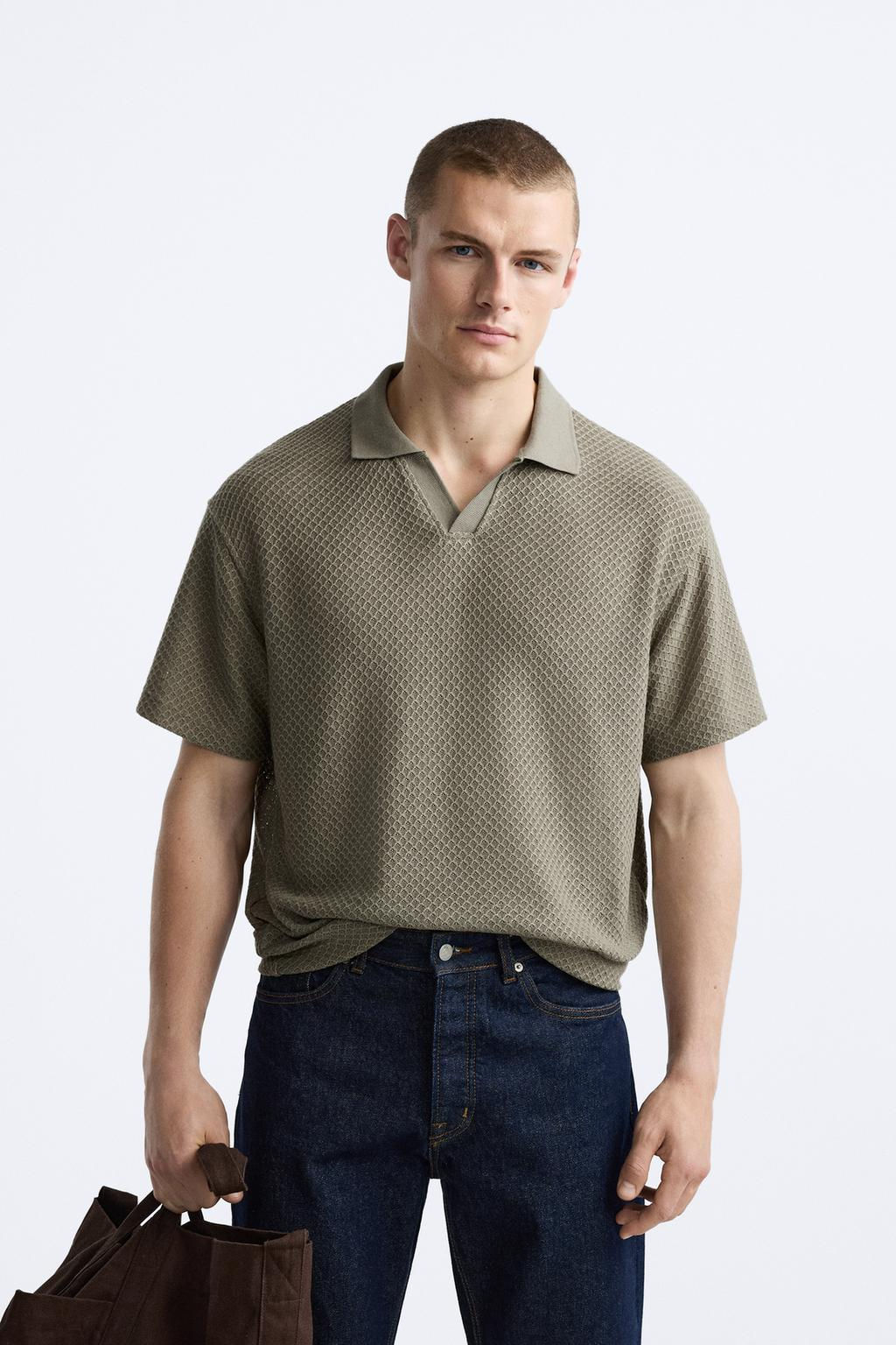 TEXTURED POLO SHIRT - Zara фото 2