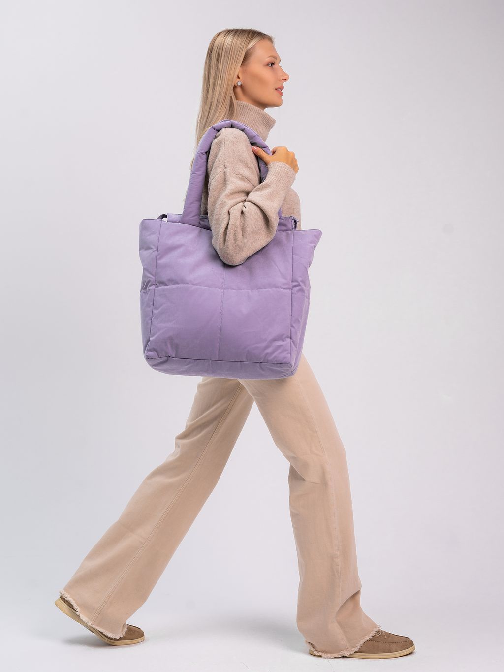 Сумка-шоппер Зима бежевый - Yollochka фото 12