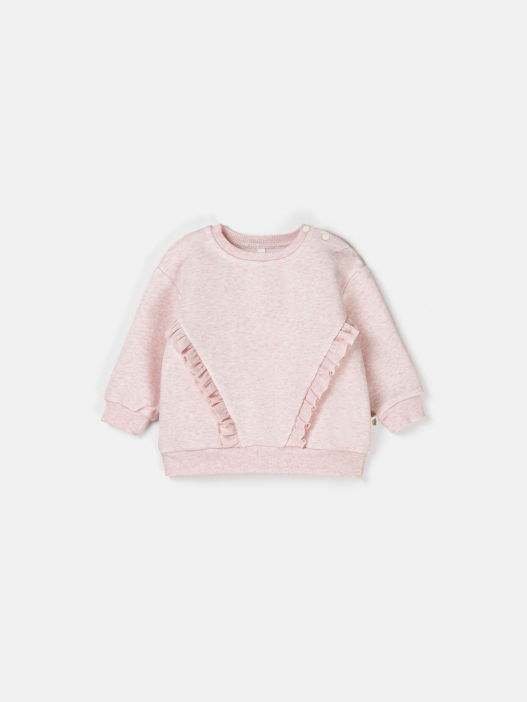 Свитшот с рюшей Клубничный коктейль утепленный 0+ - Bungly фото 2