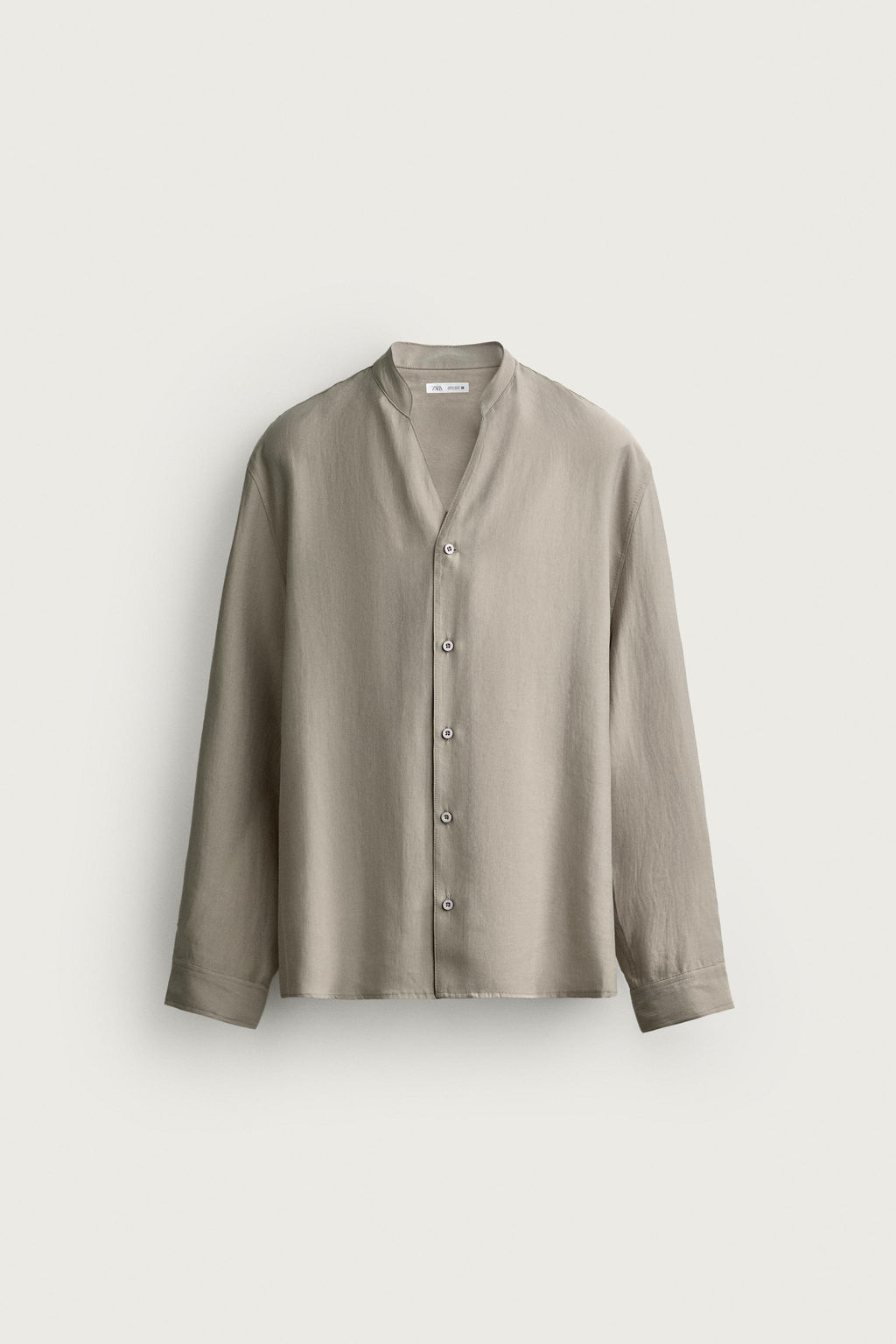 CAMISA FLUIDA RELAXED FIT / Beige