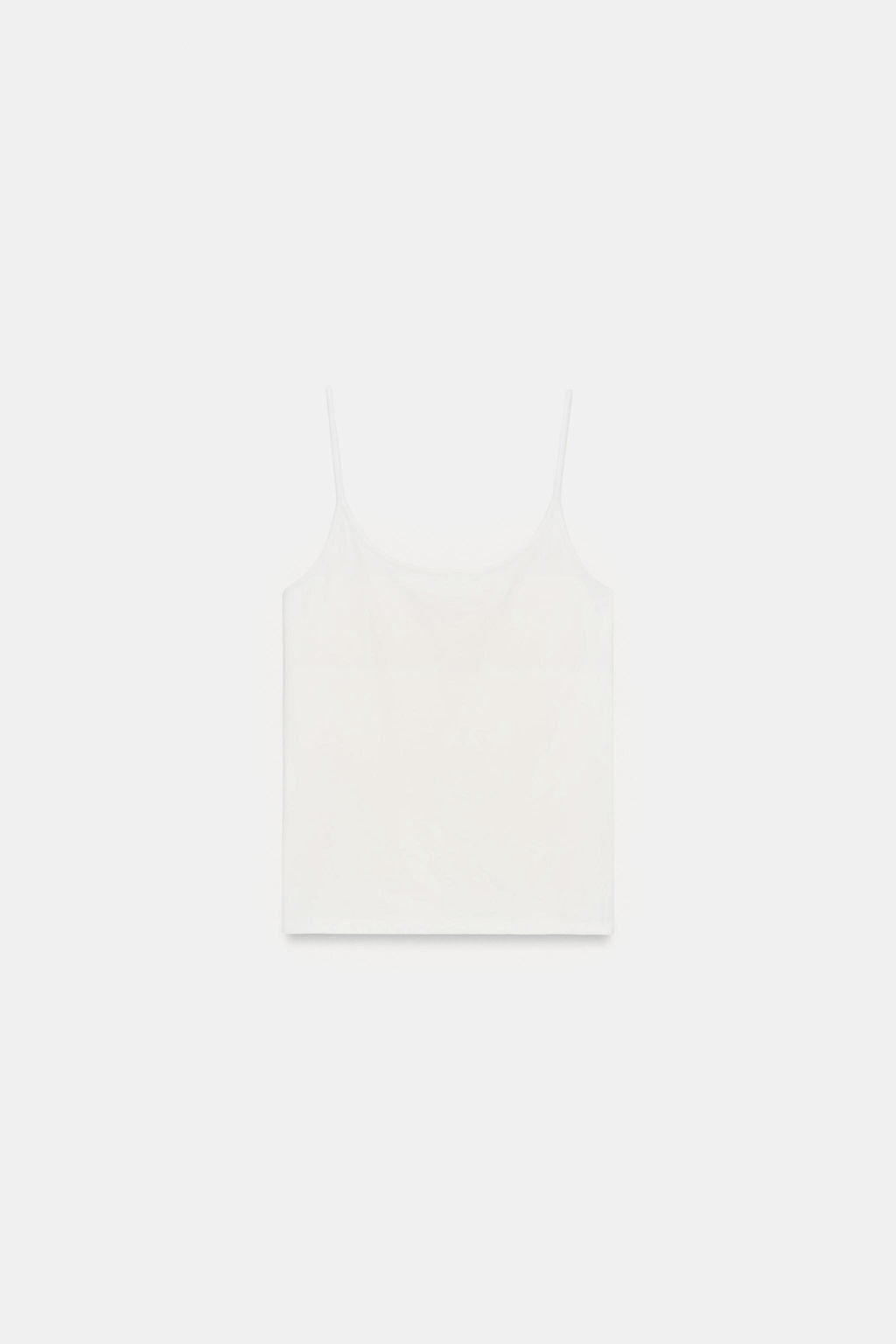 CAMISETA POLIAMIDA TIRANTES FINOS / Crudo - Zara фото 5