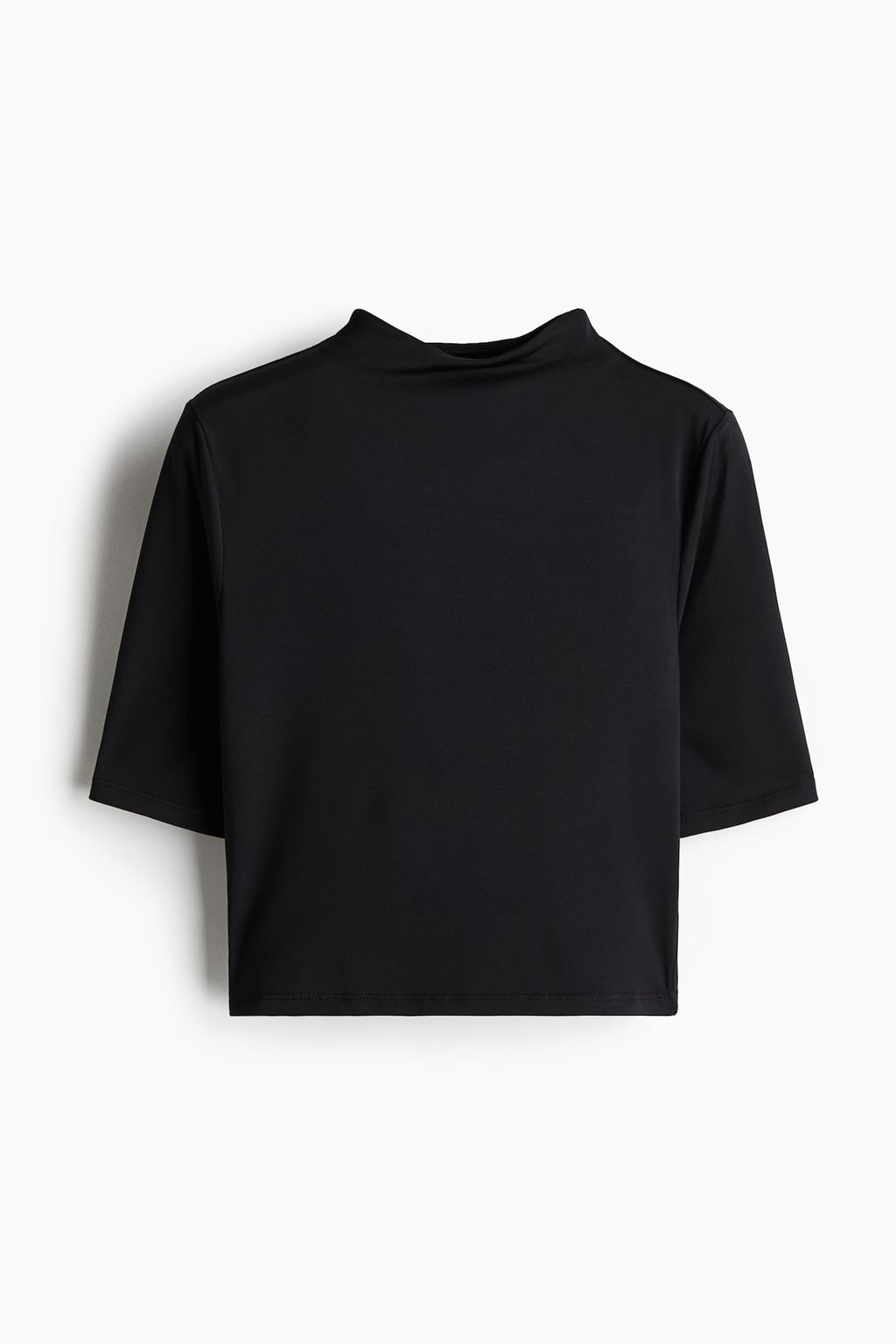 Top de microfibra con cuello perkins - H&m фото 5
