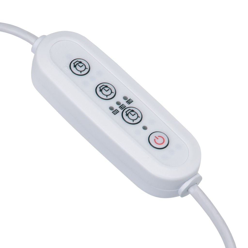 UST-E33 WHITE 2M Таймер с вилкой и разъемом L,N,G для фито светильника, 220В. 150Вт. Провод 2 метра. ТМ Uniel
