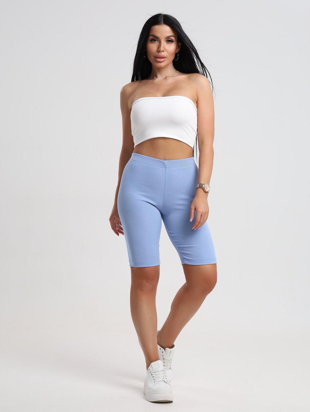 Велосипедки, ткань в рубчик - Барболета фото 33