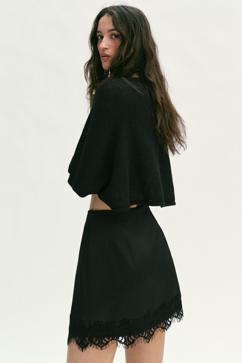 SKORT WITH LACE HEM - Zara фото 21