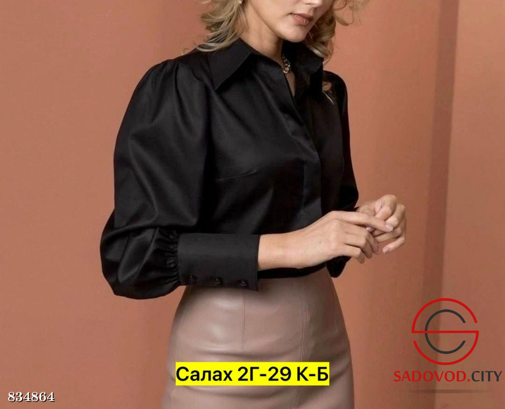 Блузка женская однотонная - Bruno фото 3