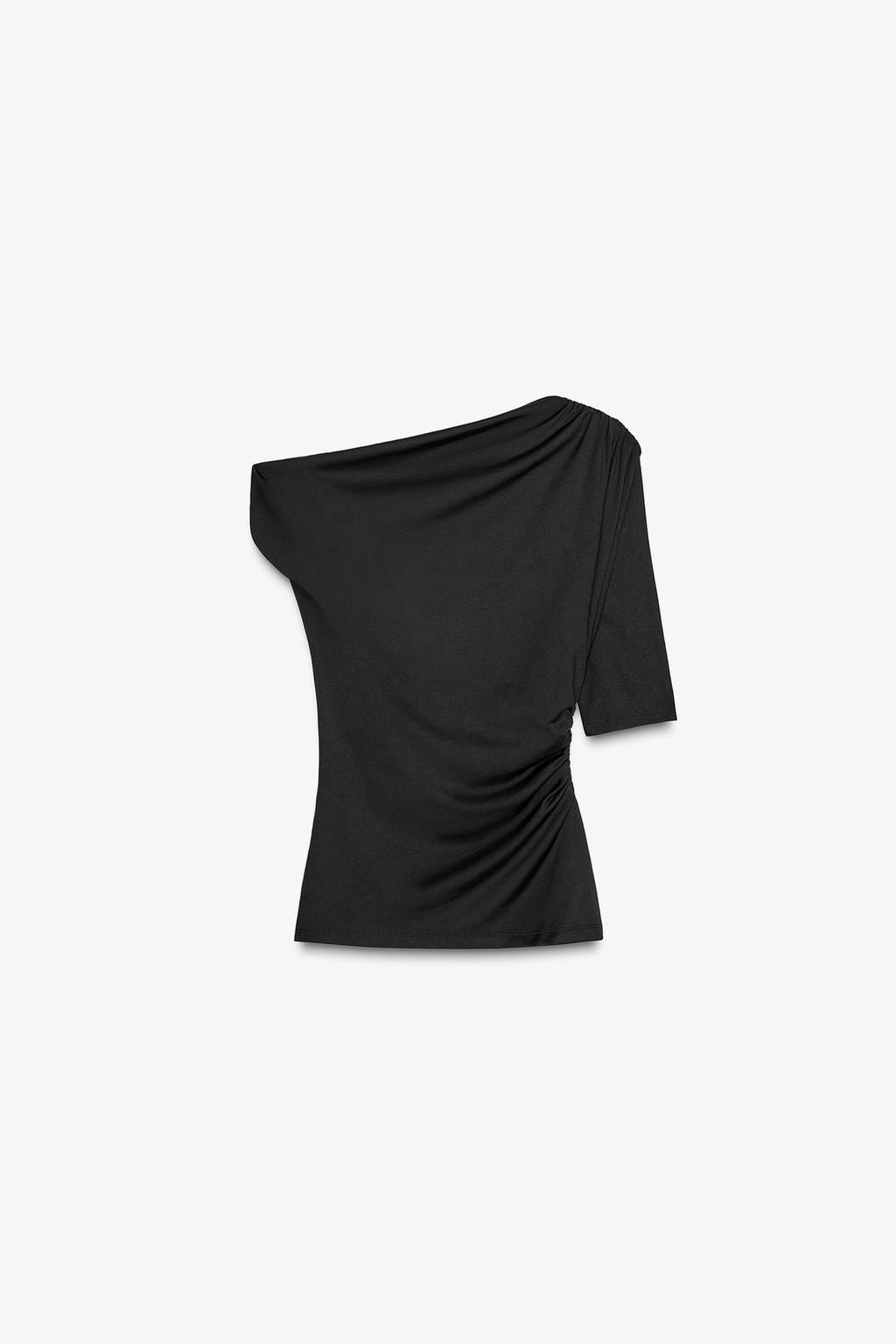 ASYMMETRIC POLYAMIDE TOP - Zara фото 6