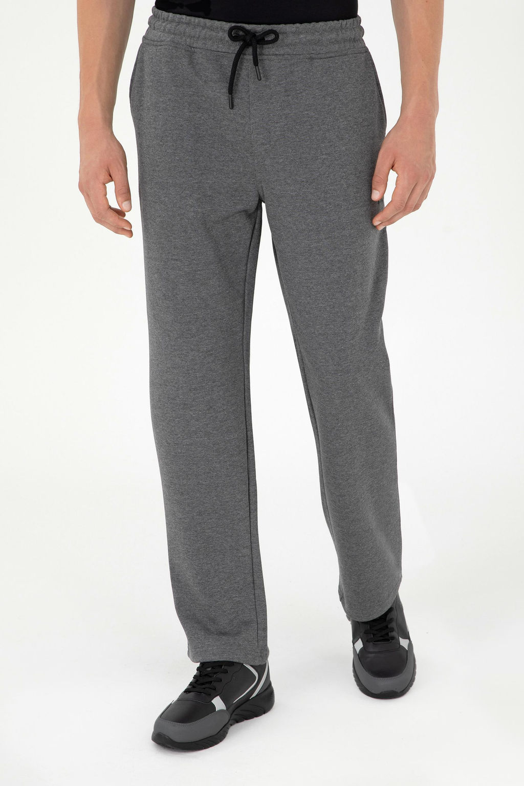 Мужские спортивные штаны антрацитового меланжа Неожиданная скидка в корзине - U.s. polo assn фото 2