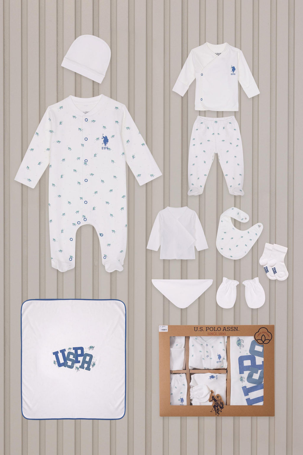 Erkek Bebek Krem Pijama Tak_m_
