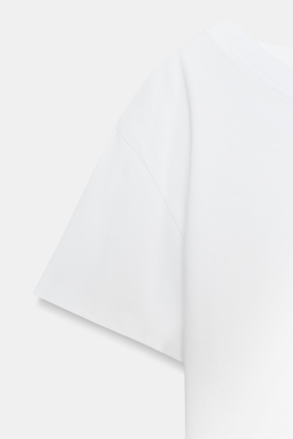 HEAVY COTTON SHORT SLEEVE T-SHIRT - Zara фото 4