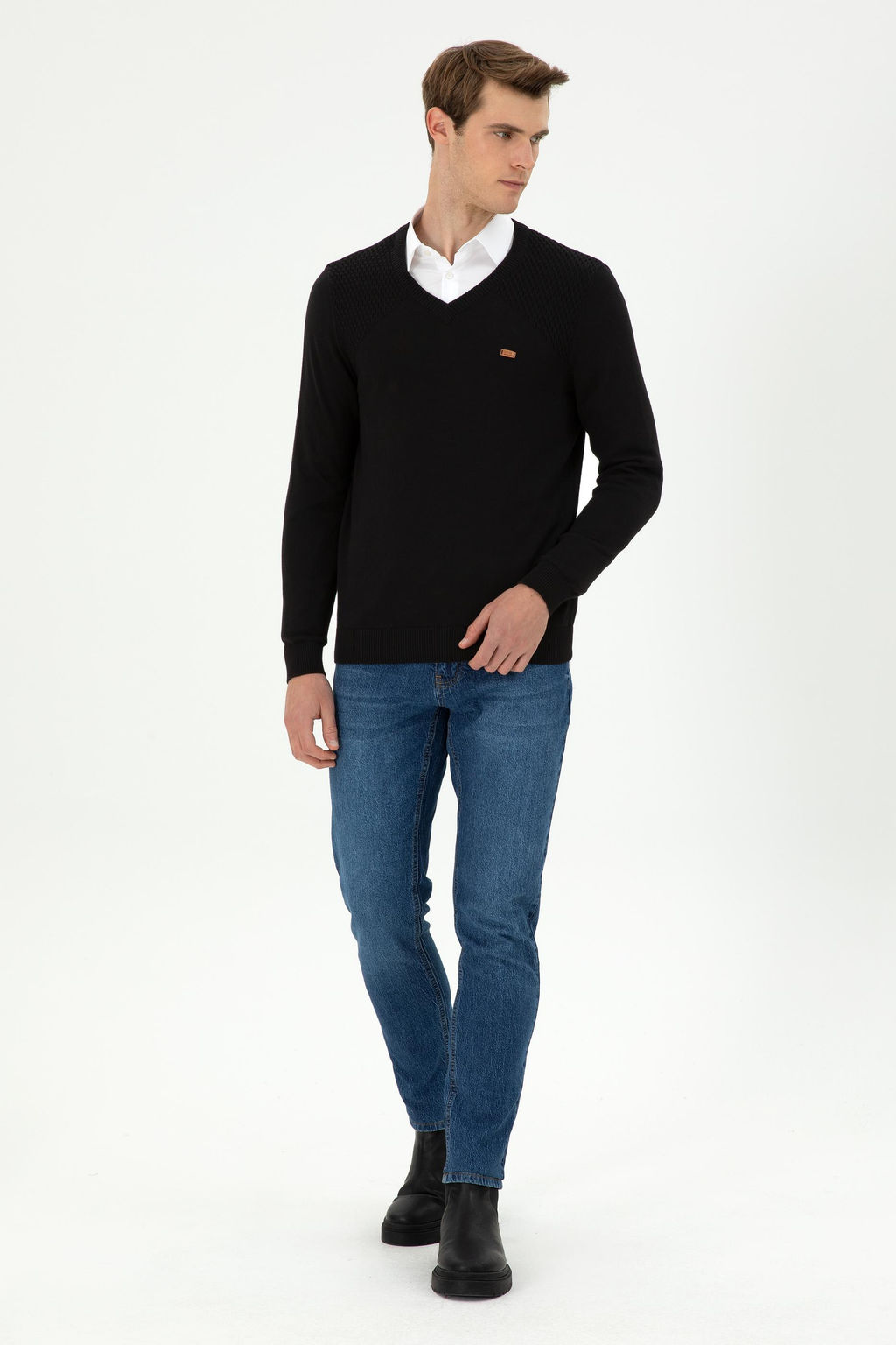 Мужской черный свитер Неожиданная скидка в корзине - U.s. polo assn фото 4