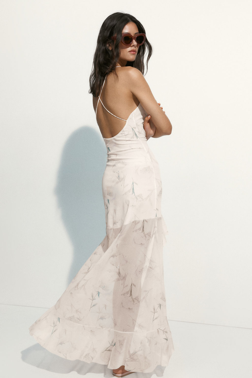 Mesh high-low dress - H&m фото 2