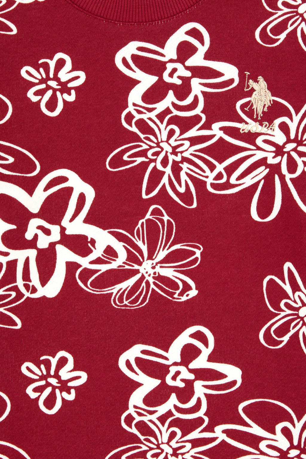 K_z _ocuk Koyu Frambuaz Sweatshirt Sepette S_rpriz _ndirim - U.s. polo assn фото 3