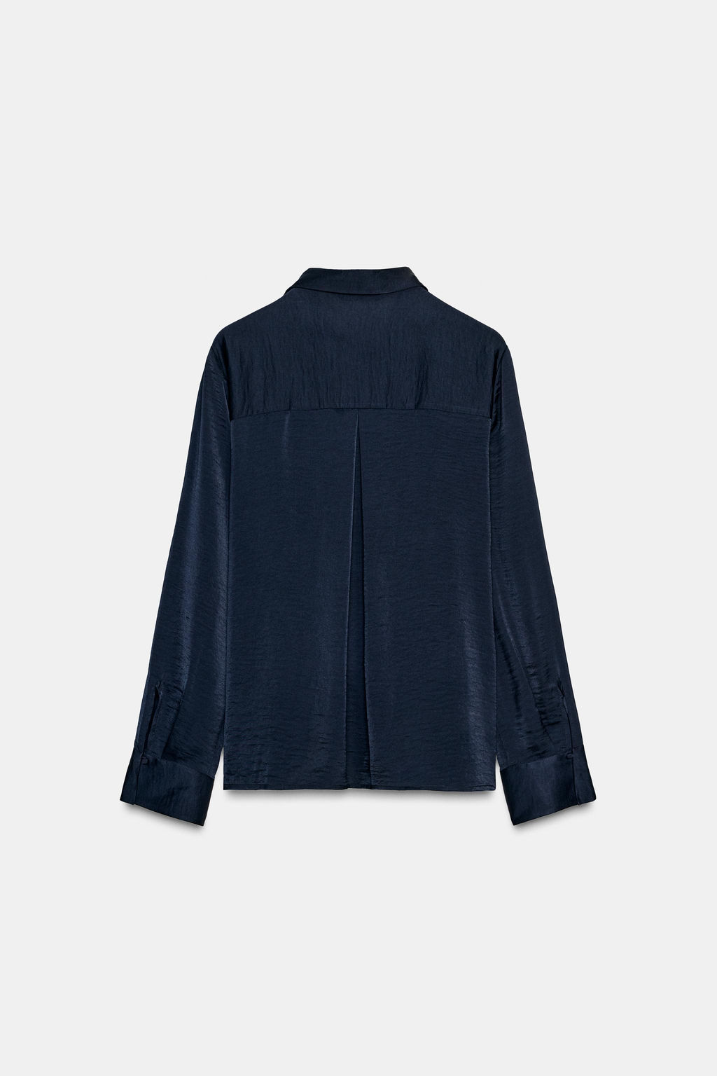 SATIN SHIRT WITH VENT - Zara фото 5