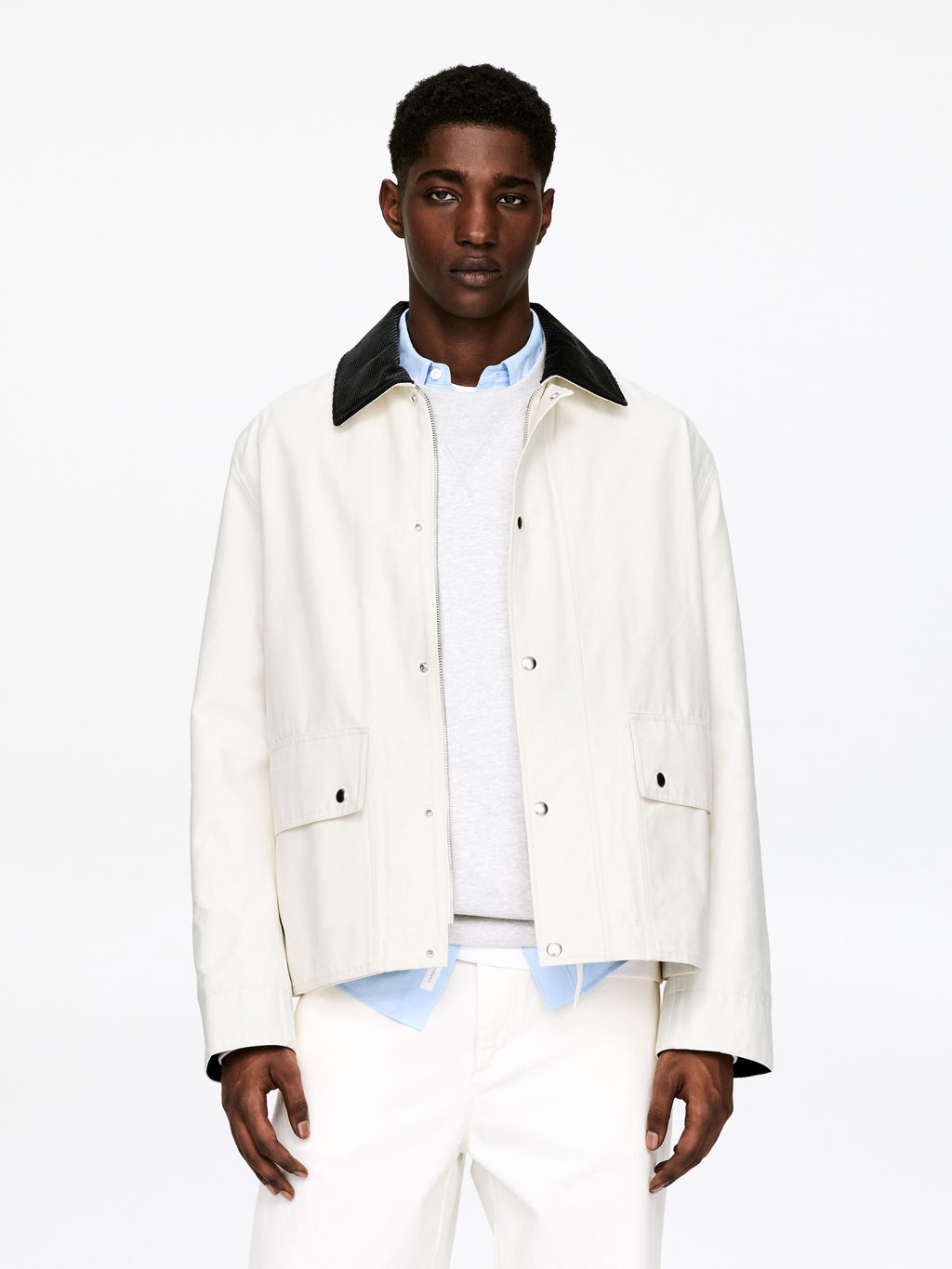 Chaqueta de nailon y algod?n encerada - H&m фото 5