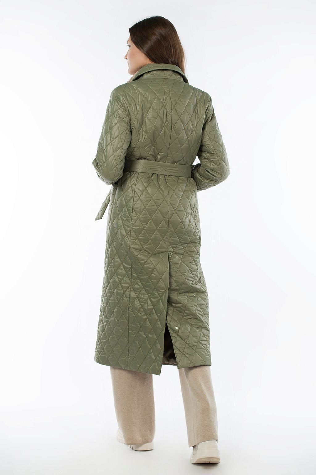 01-10766 Пальто женское демисезонное (пояс)