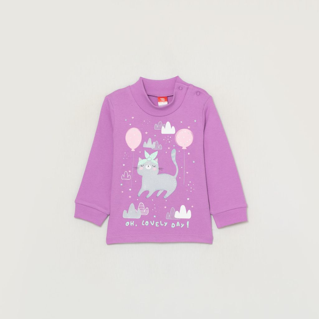 CRB wear/CWNG 62805-44-281 Водолазка для девочки, сиреневый/Ex.Cherubino  фото 2