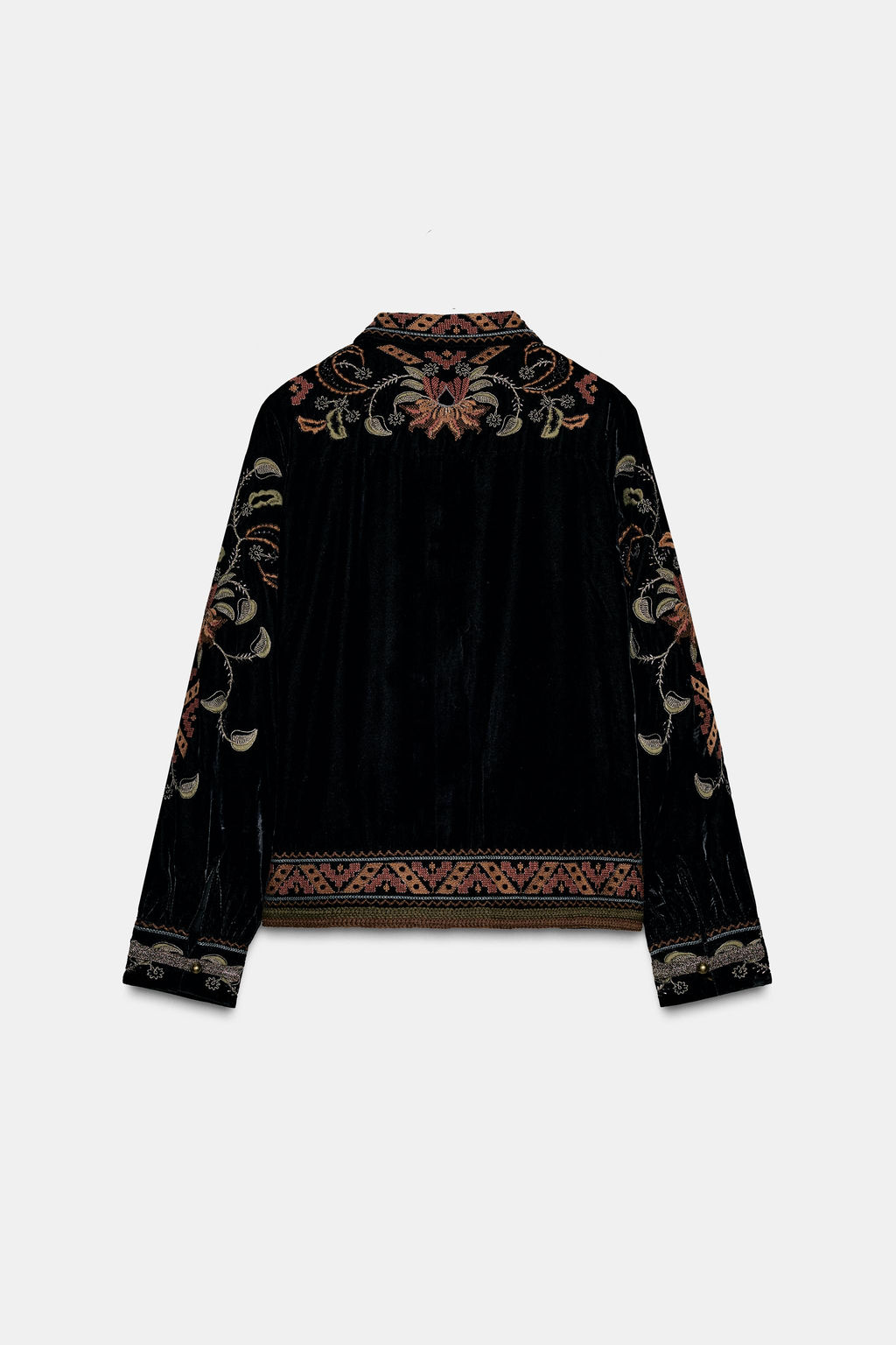 ZW COLLECTION EMBROIDERED VELVET JACKET