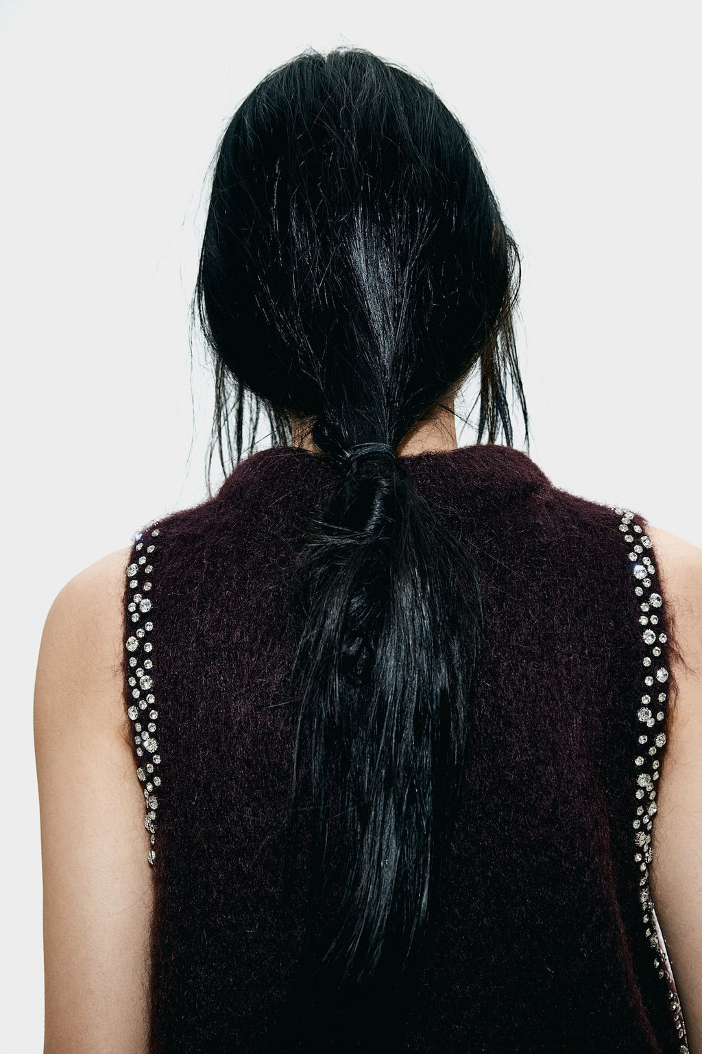 Top en mezcla de mohair con detalles de strass - H&m фото 3