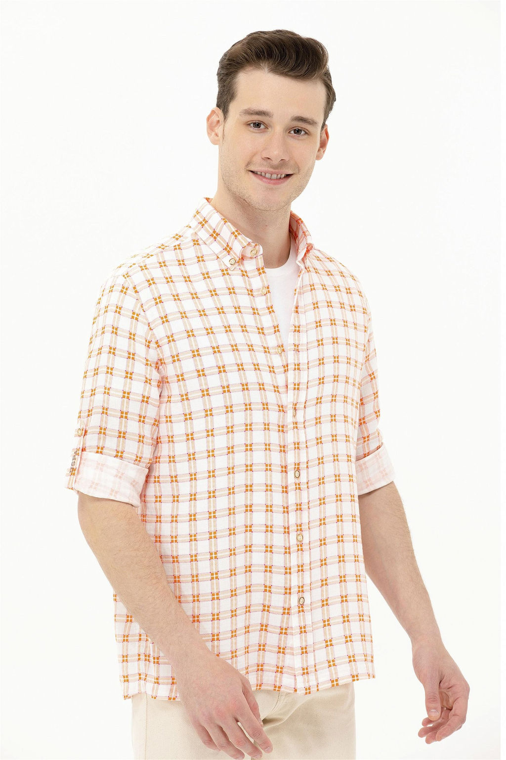 U. S. Polo Assn Мужская клетчатая рубашка в клетку - U.s. polo assn фото 11