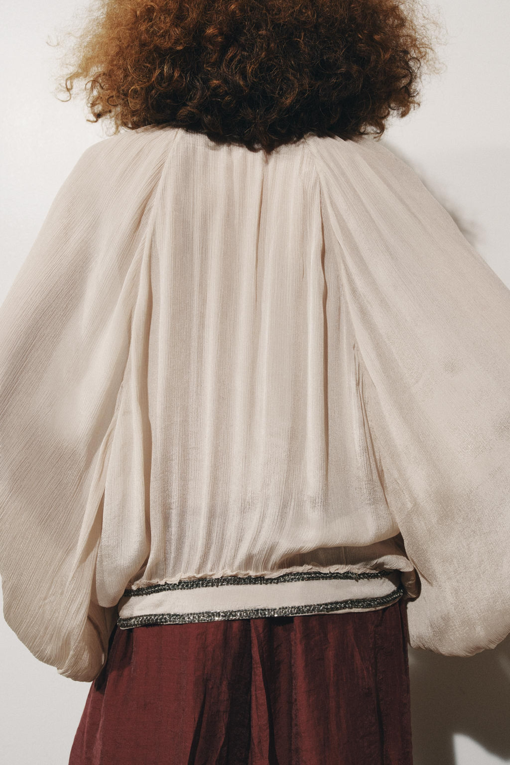 ZW COLLECTION BEADED SASH BLOUSE