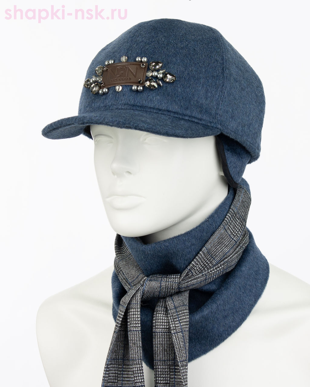 Дана стразы Комплект (бейсболка+бактус) (57-59)