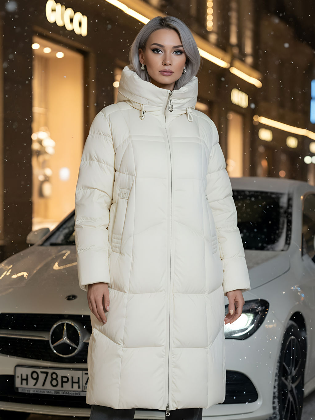 Пальто зимнее утепленное с капюшоном Бренд: Visdeer