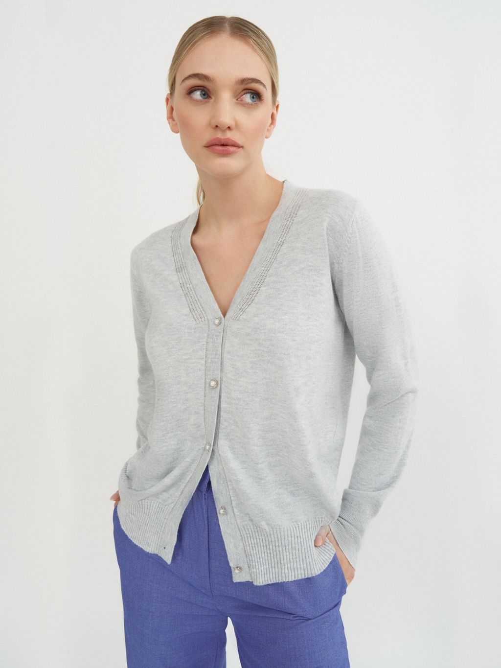 Conso/KCS 210735 - grey Кардиган Женский