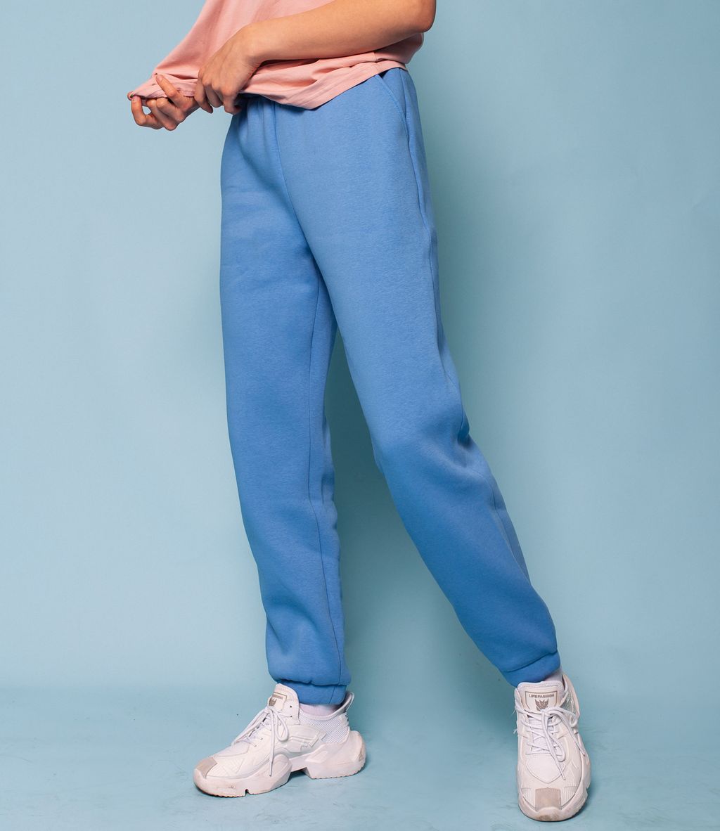 Брюки #4В2109, голубой
