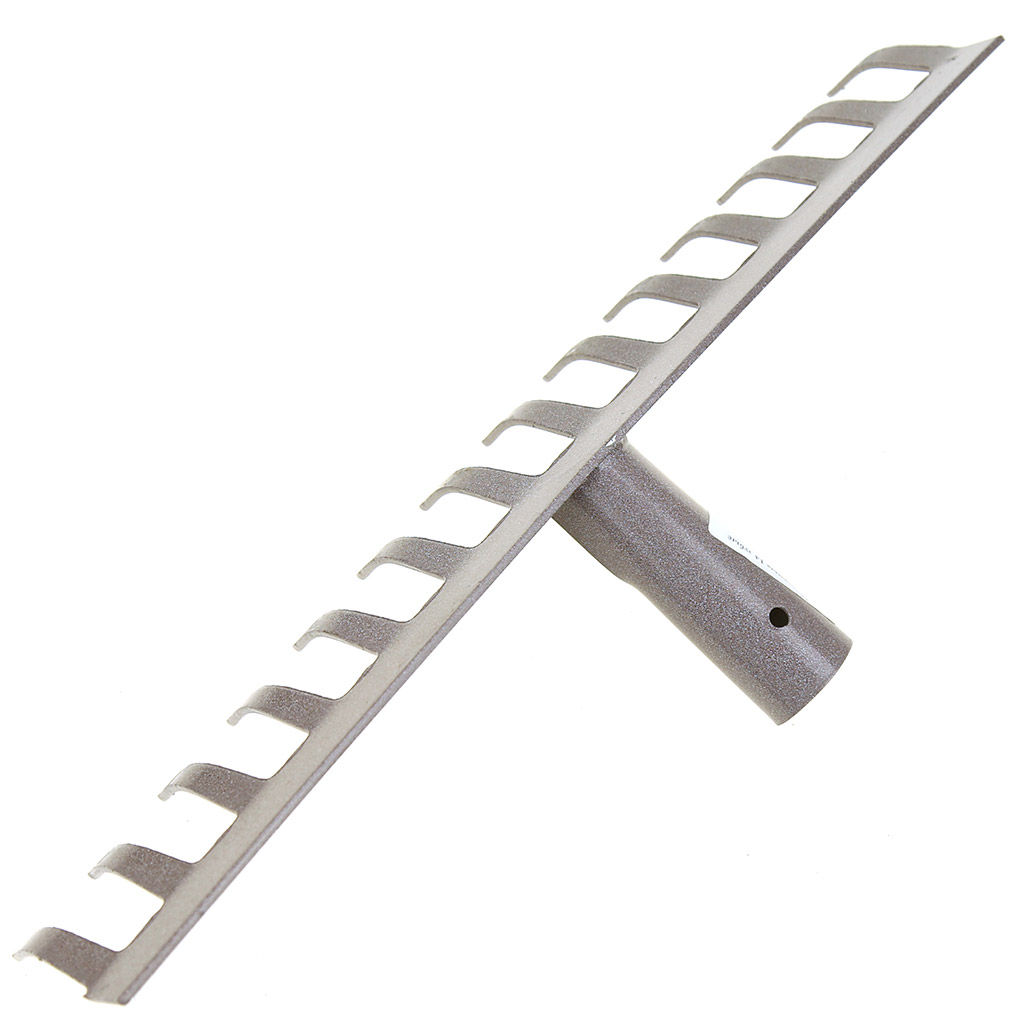 Грабли прямые 14 зубые, металл, без черенка, тулейка д30мм, эмаль (Россия) - Домашняя Мода фото 3