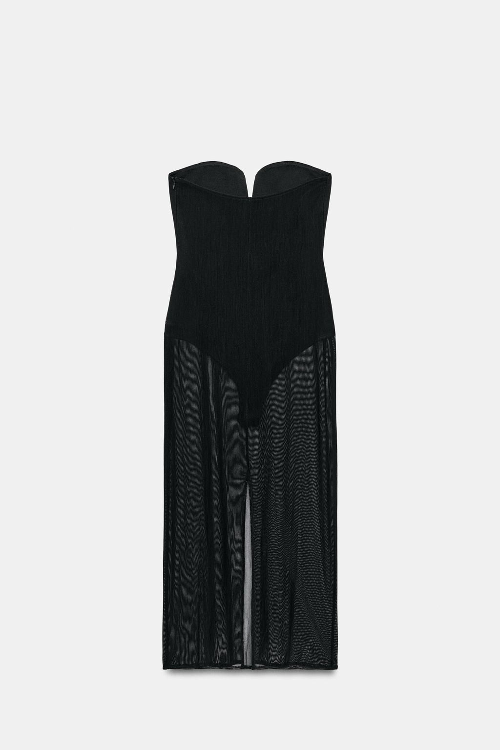 VESTIDO BODY TUL / Negro