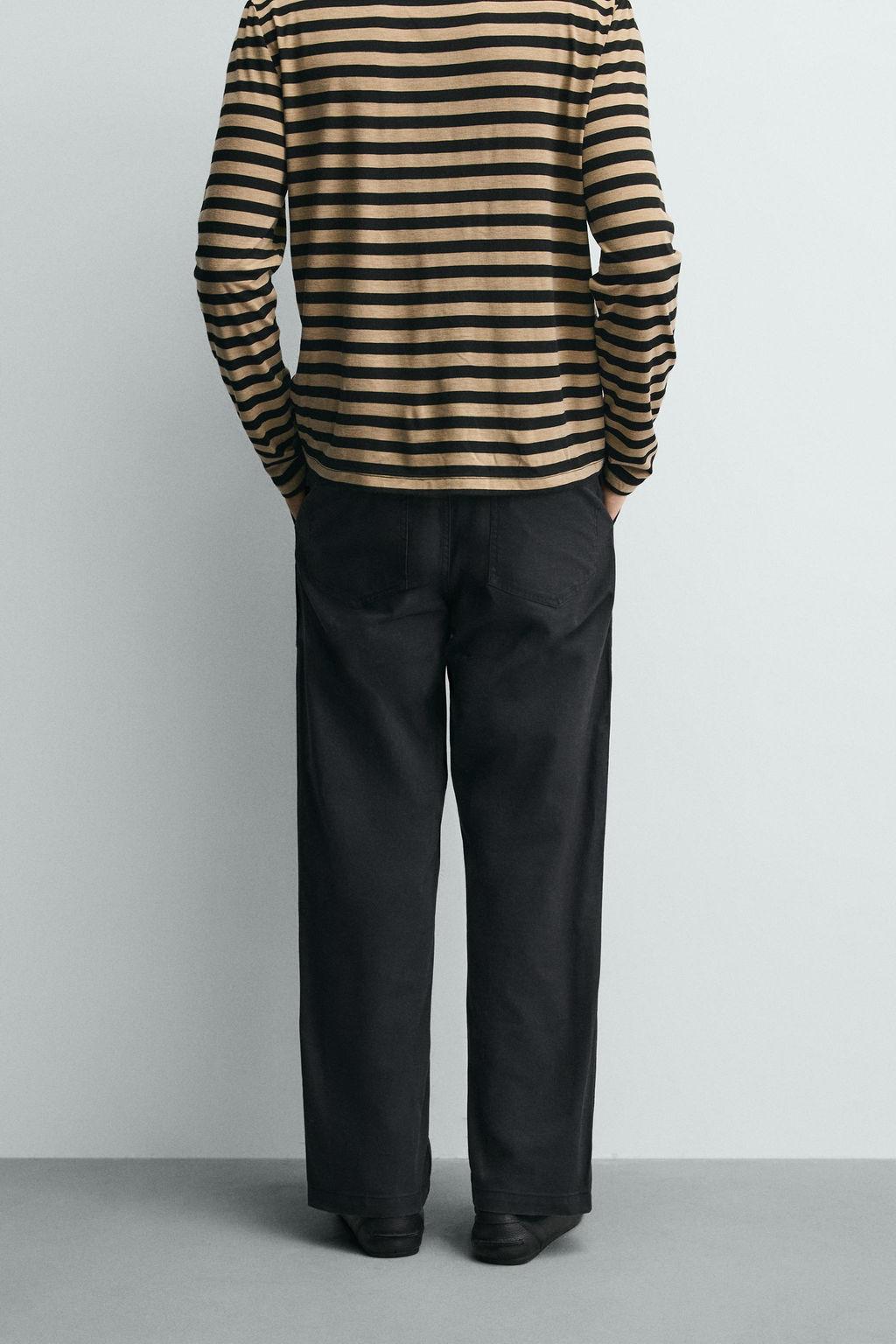 PANTAL?N STRAIGHT FIT LAVADO / Acero - Zara фото 3