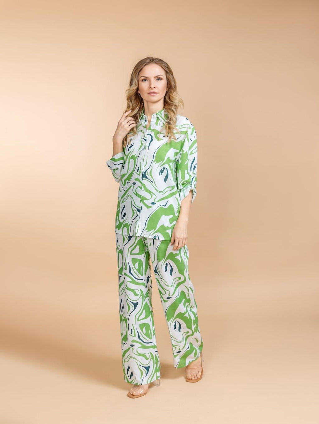 Брючный костюм (вискоза) №25-466-4 (Лето 2025) - Ганг фото 3