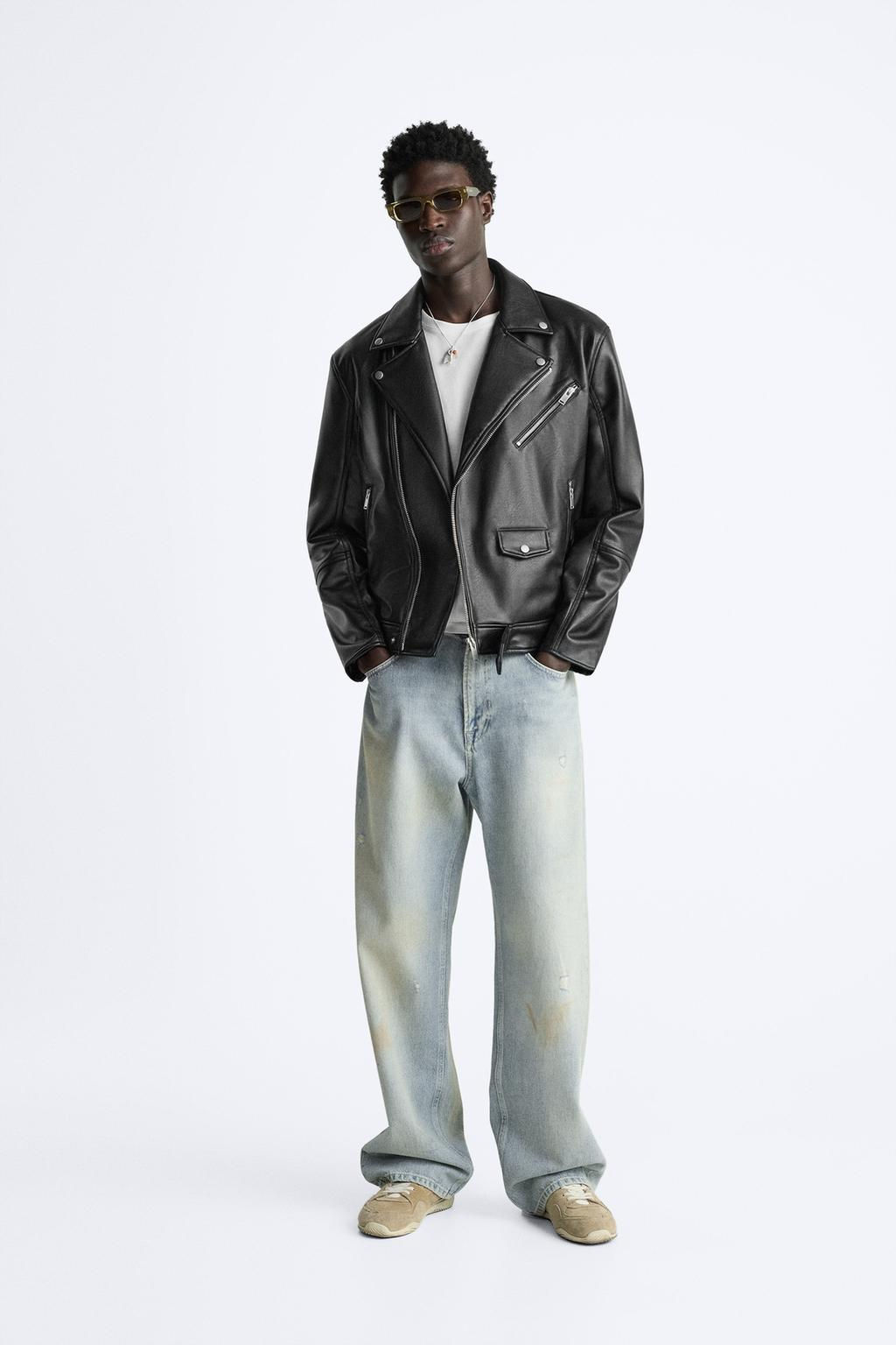 FAUX LEATHER BIKER JACKET - Zara фото 3