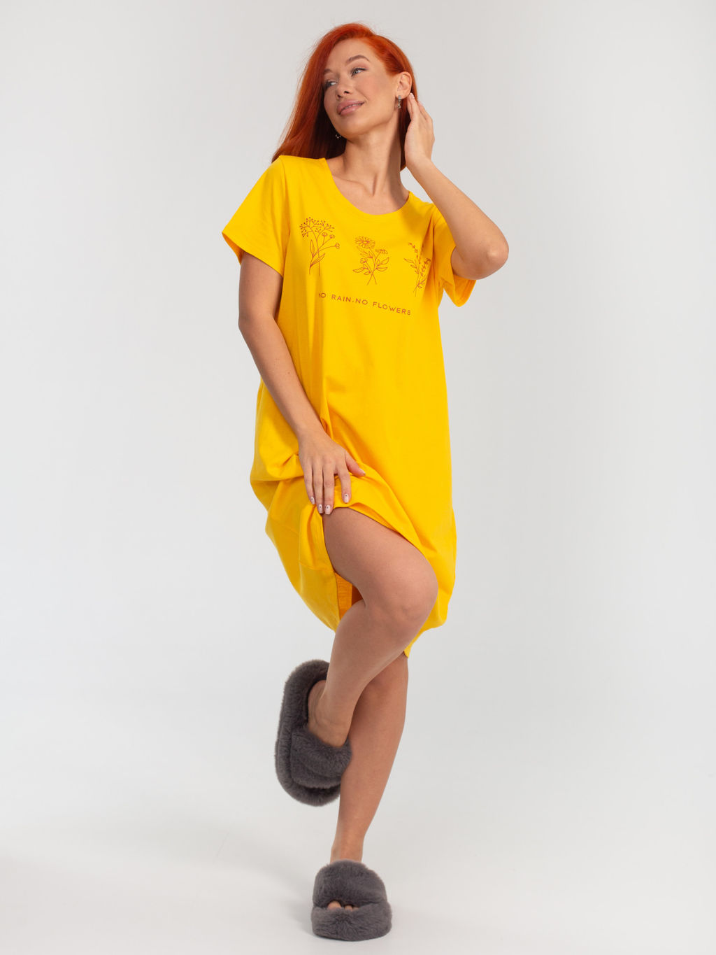 Платье женское кулирка "АСТРА" ЖЕЛТЫЙ