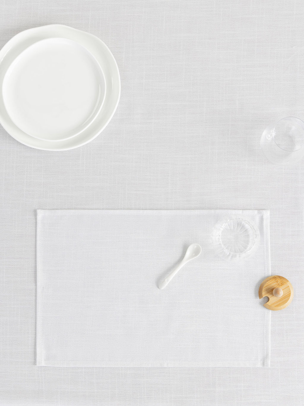 Салфетка под приборы, 30х45 см, прямоугольная, полиэстер, бело-серебристая, Floe - Anna lafarg фото 2