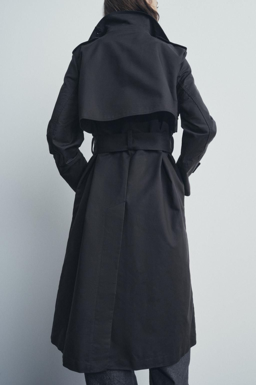 ZW COLLECTION OVERSIZE TRENCH COAT - Zara фото 5