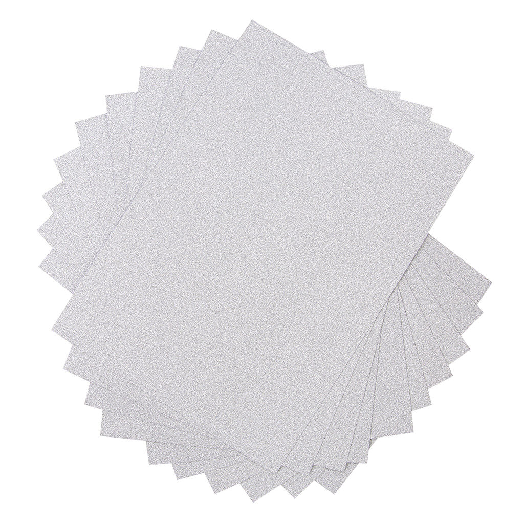 VISTA-ARTISTA Бумага цветная глиттерная GLIT-A4 250 г/м2 A4 21 х 29.7 см 10 шт. 01 - под серебро (silver)  фото 8