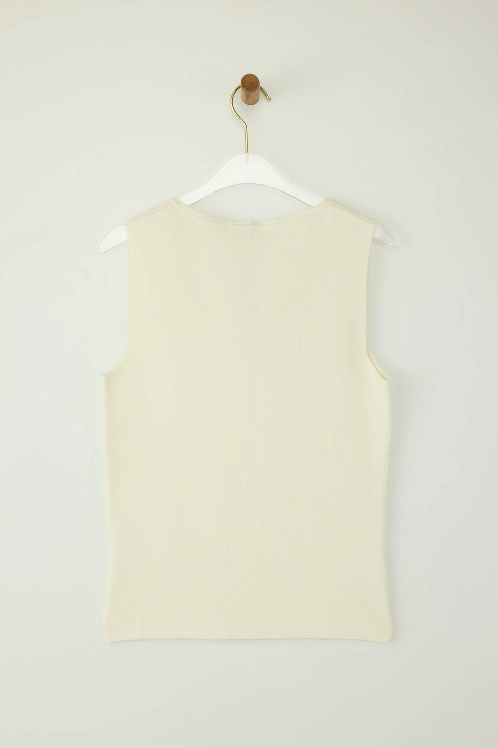 Ekru Merserize Gorunumlu Premium Iplik/Ozel Iplik Triko Ince Bluz TWOAW26BZ00002 - Trendyolmilla фото 7